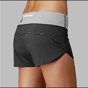 Grey Lululemon speed up shorts